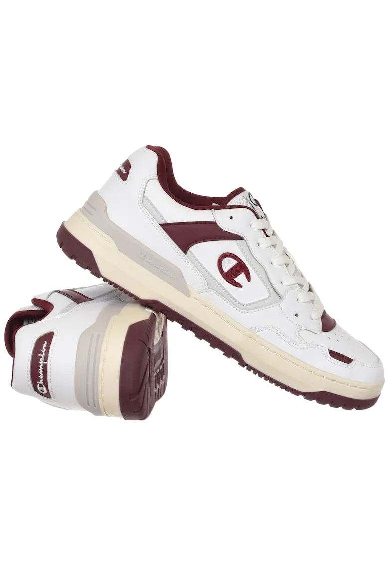Tenisi barbati,  Z89 LOW S22099-WW008, Burgundy/Alb, Deget Rotund, Pe Tot Parcursul Anului, Confortabil, Stil Casual, Crem