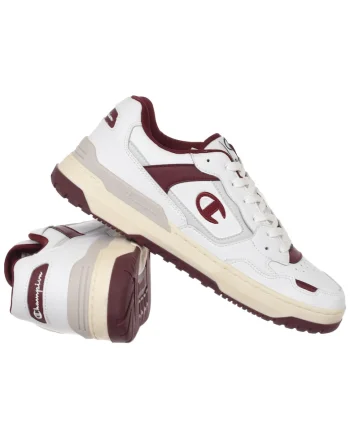 Tenisi barbati,  Z89 LOW S22099-WW008, Burgundy/Alb, Deget Rotund, Pe Tot Parcursul Anului, Confortabil, Stil Casual, Crem