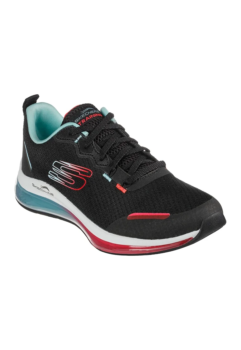 Pantofi sport Skech-Air Element 2, Rosu/Negru/Albastru aquamarin