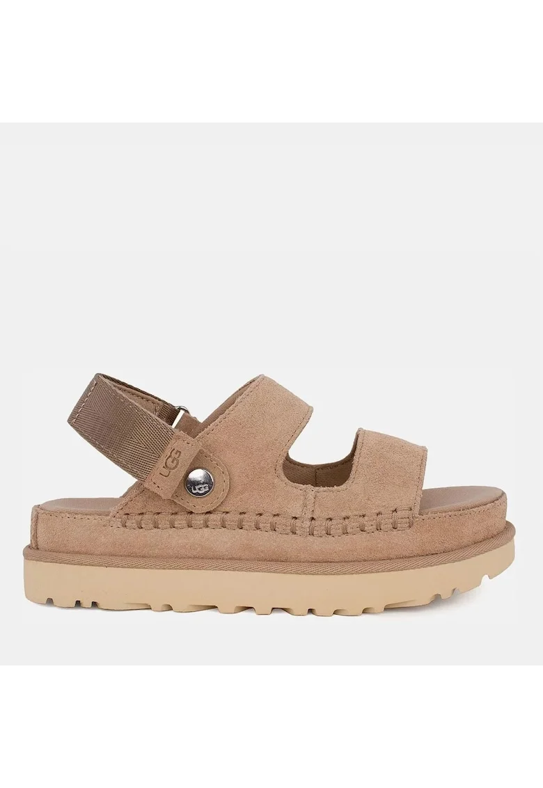 Sandale Goldenstar Glide convertibile din piele intoarsa cu inchidere velcro