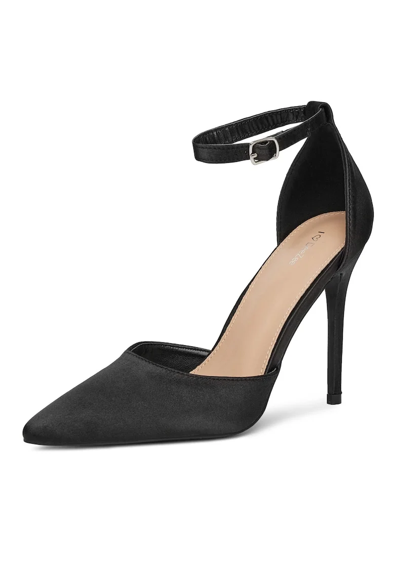 Pantofi dama,  tocuri, piele ecologica, negru