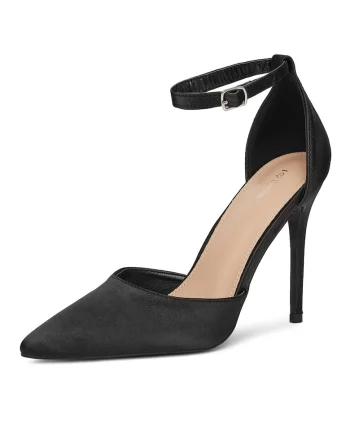 Pantofi dama,  tocuri, piele ecologica, negru