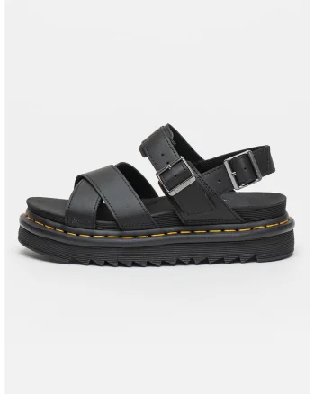 Sandale de piele cu barete incrucisate Voss II, Negru