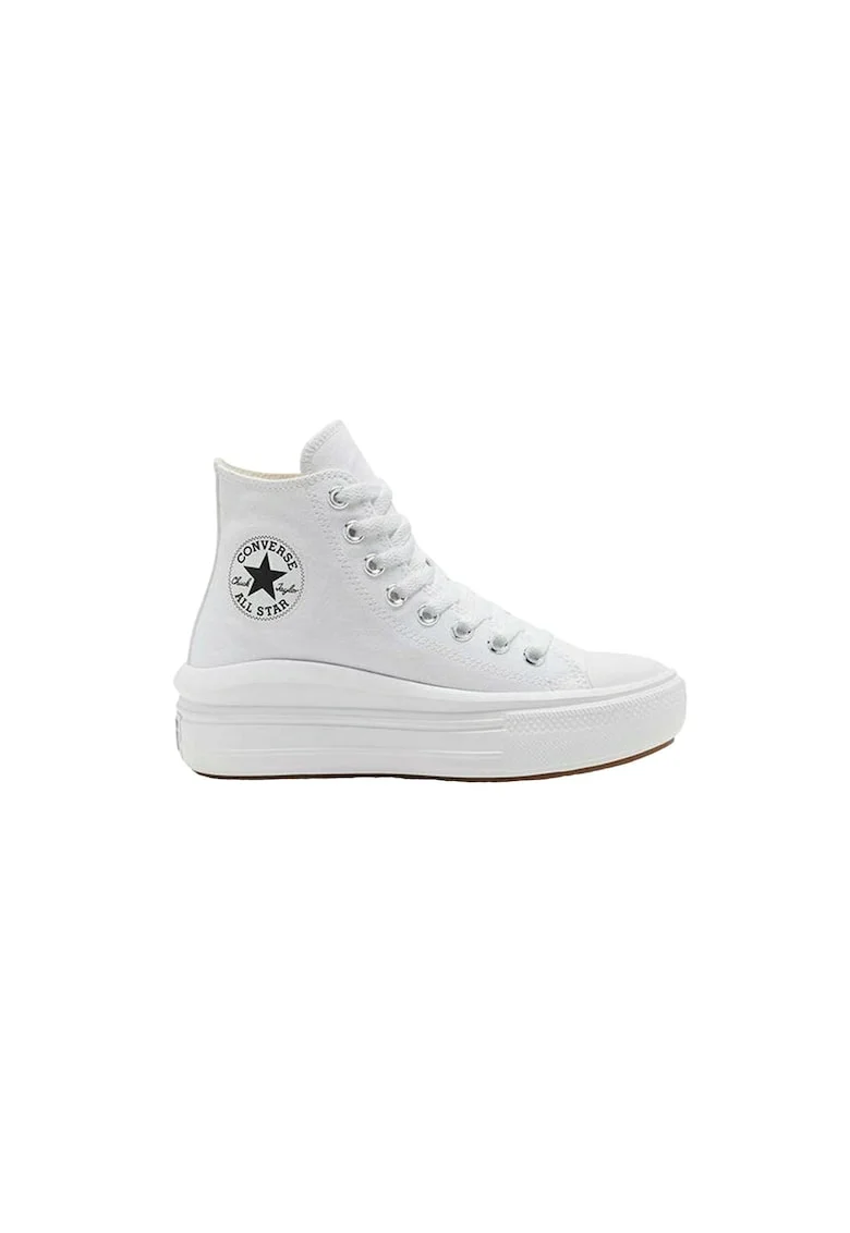 Tenisi sport,  Chuck Taylor All Star Move, Textil/Cauciuc, Alb, Alb