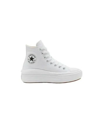 Tenisi sport,  Chuck Taylor All Star Move, Textil/Cauciuc, Alb, Alb