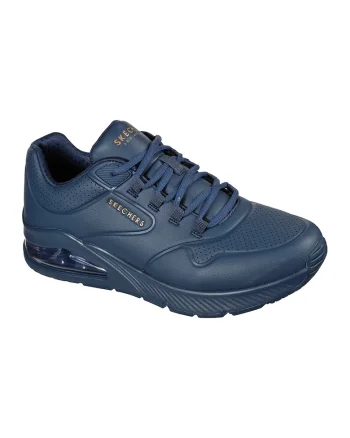 Pantofi sport de piele ecologica UNO 2-Air Around, Bleumarin