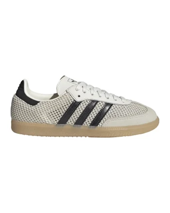 Pantofi sport din plasa si piele intoarsa Samba OG, Negru/Gri deschis