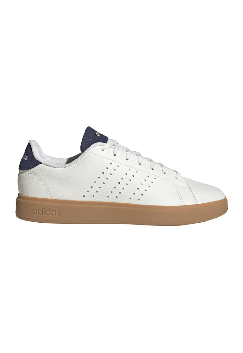 Pantofi sport din piele ecologica Advantage 2.0, Albastru inchis/Alb optic