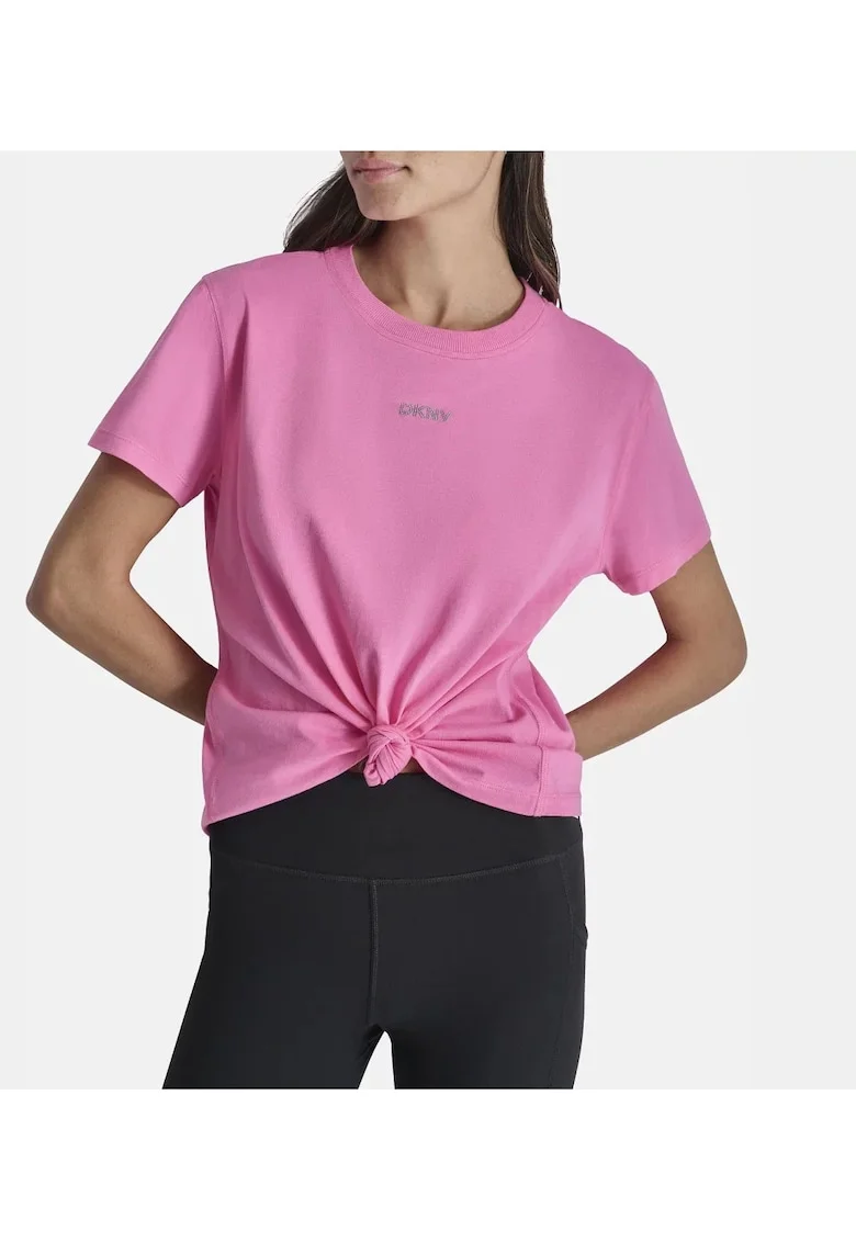 Tricou cu detaliu logo cu pietricele