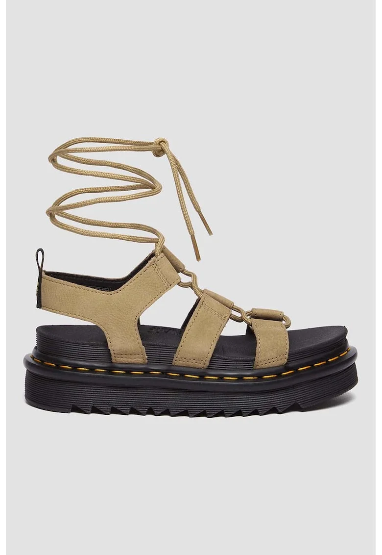 Sandale gladiator de piele, Maro deschis