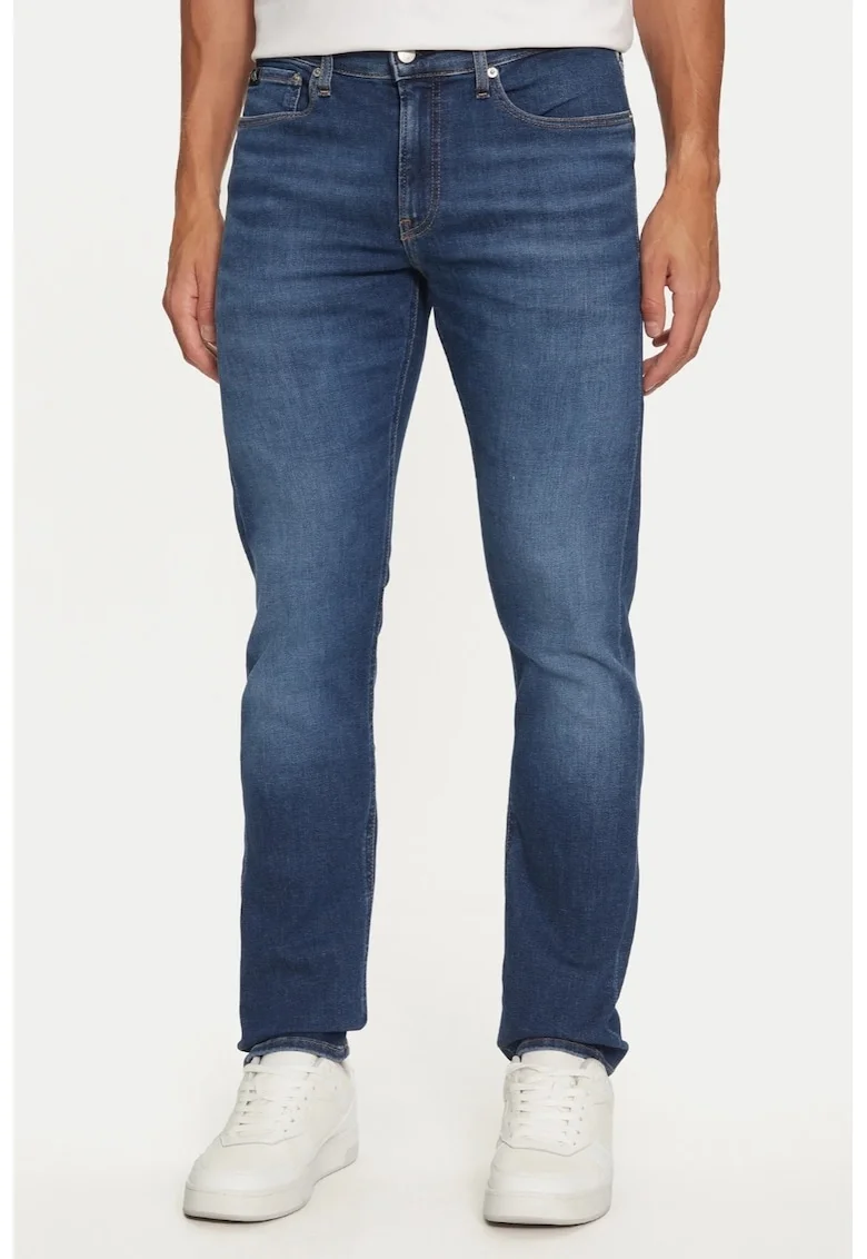Blugi Barbati,  Albastru, Denim, Slim Fit 2410, Albastru