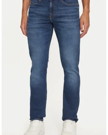 Blugi Barbati,  Albastru, Denim, Slim Fit 2410, Albastru