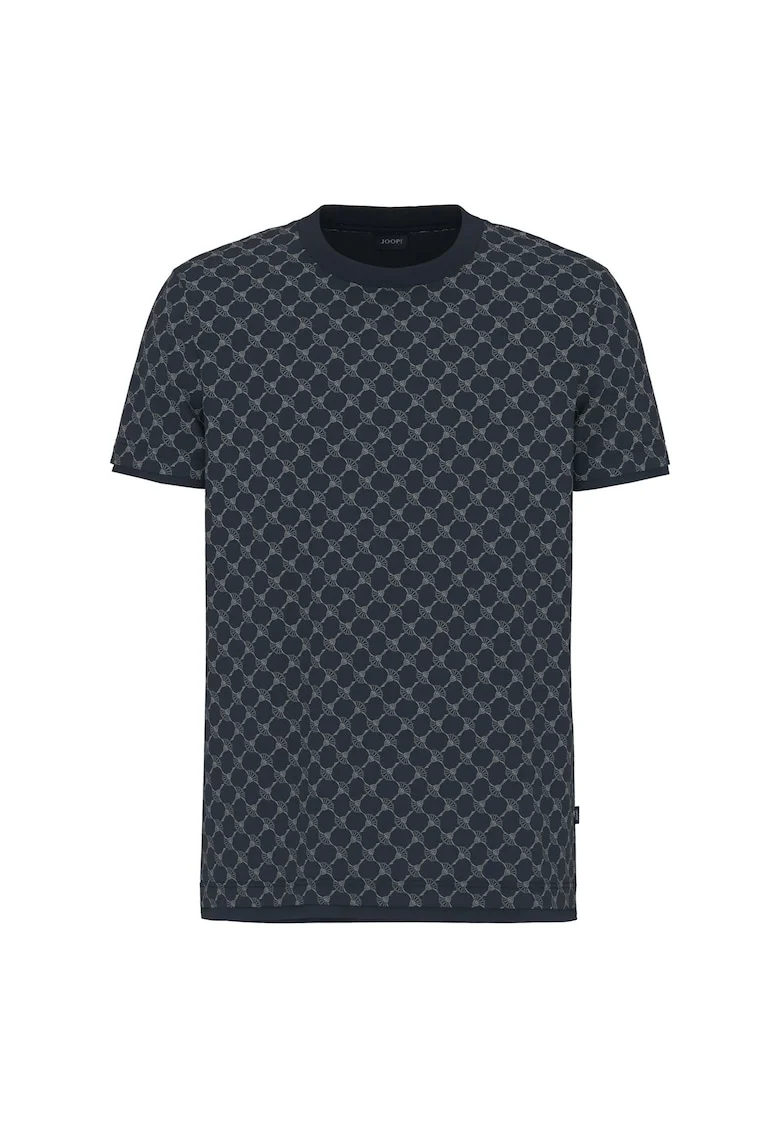Tricou cu model logo Victormanuel, Albastru inchis