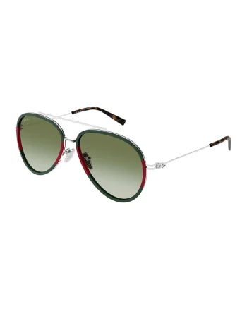 Ochelari de soare aviator, Rosu/Verde