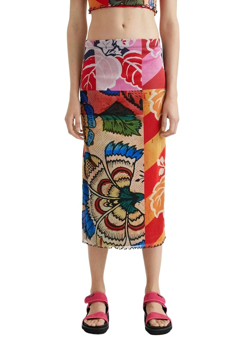 Fusta midi cu imprimeu  x Christian Lacroix Bell