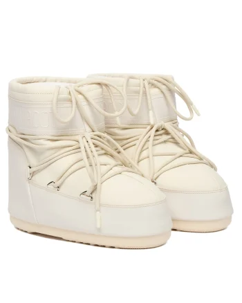 Cizme dama,  Cream L002, piele ecologica, alb
