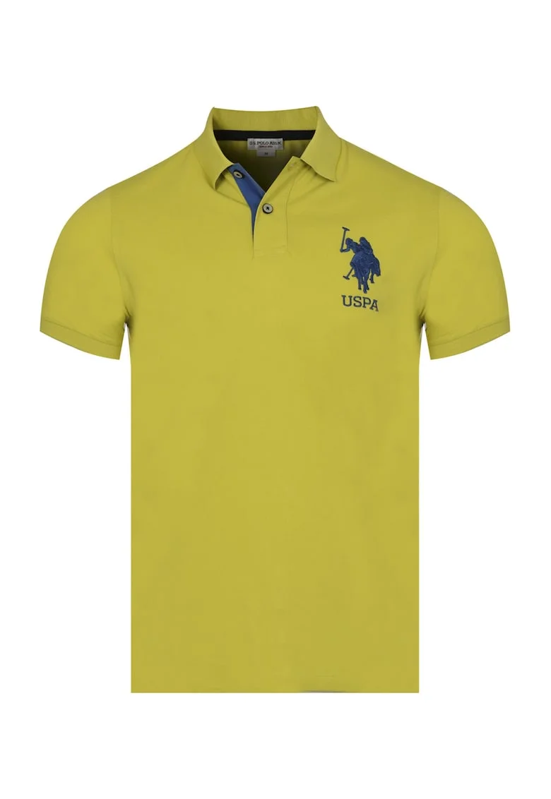 - Tricou polo pentru barbati SALM, lime, Verde lime
