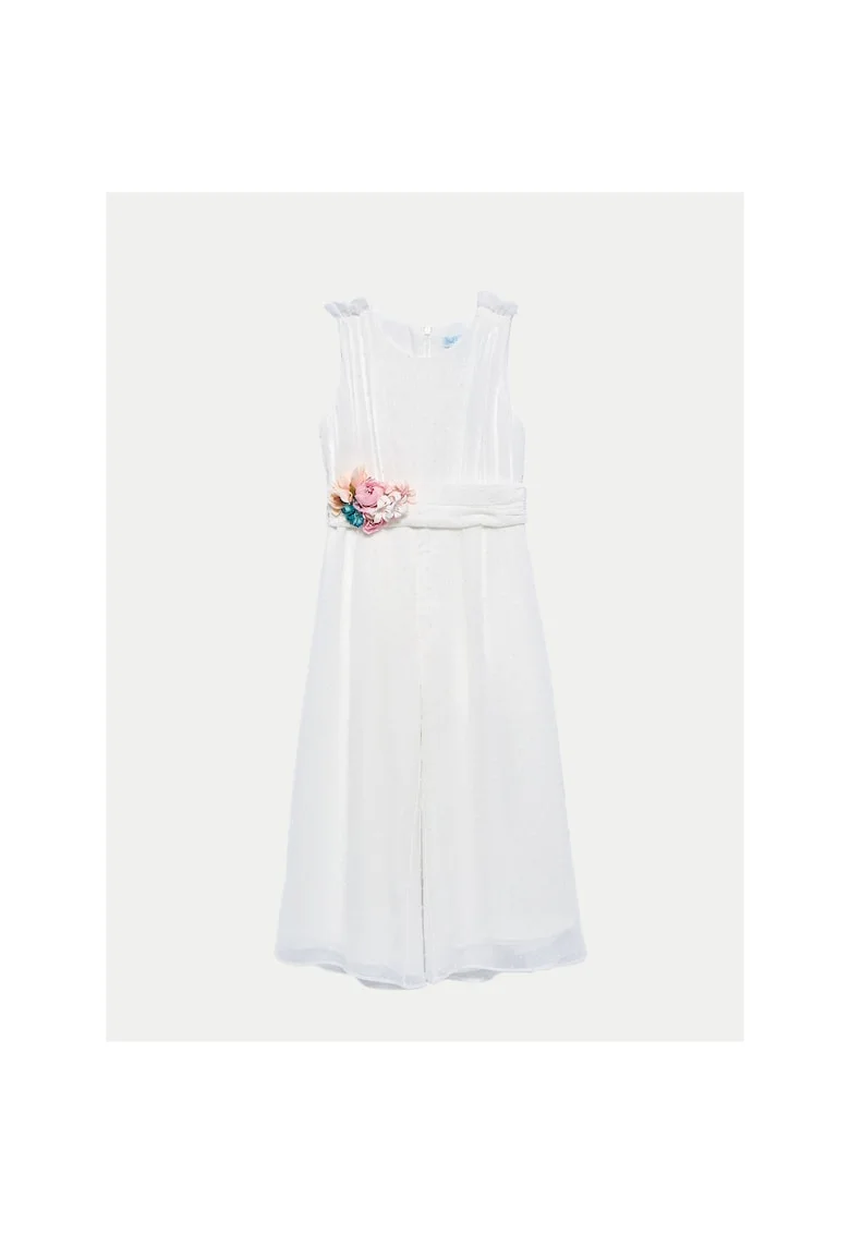 Rochie fete,  model 5224, alb, poliester