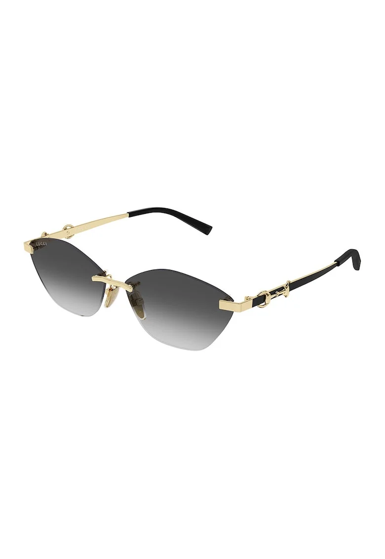 Ochelari de soare cat-eye, Auriu/Negru