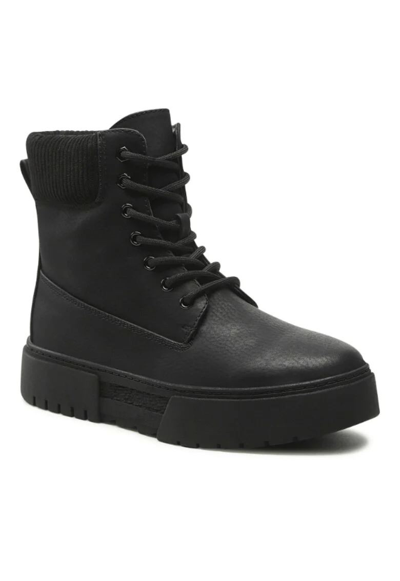 Ghete dama,  5904862242163, Negru, Piele ecologica,