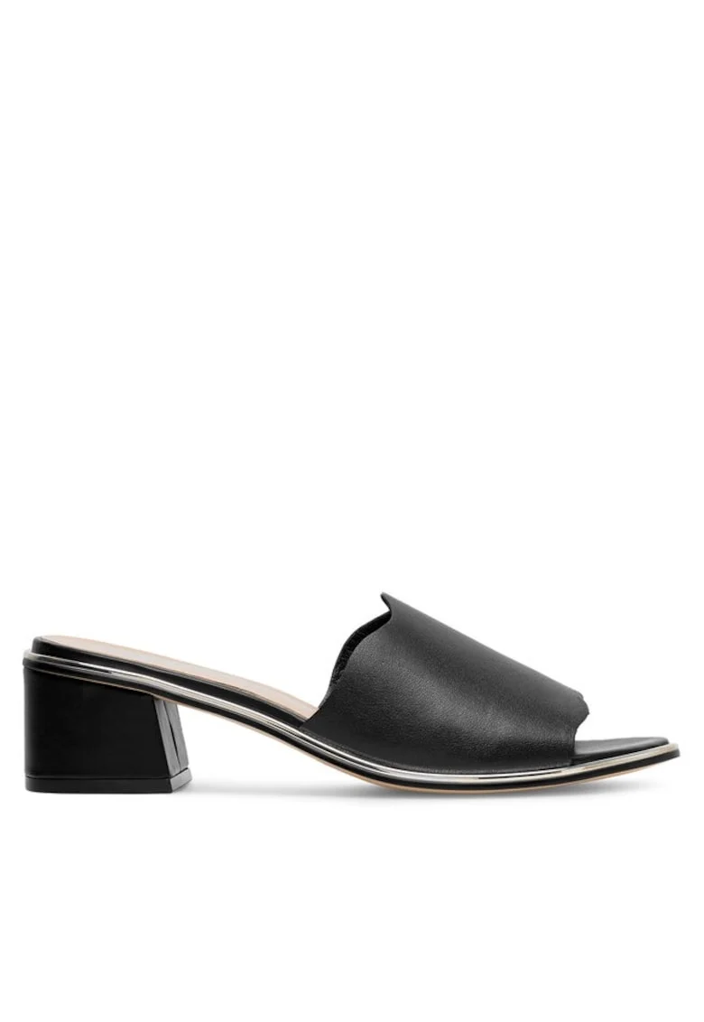 Sandale dama,  590558856956537, Piele naturala, Negru