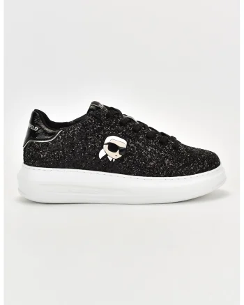 Pantofi sport cu garnituri de piele, Negru
