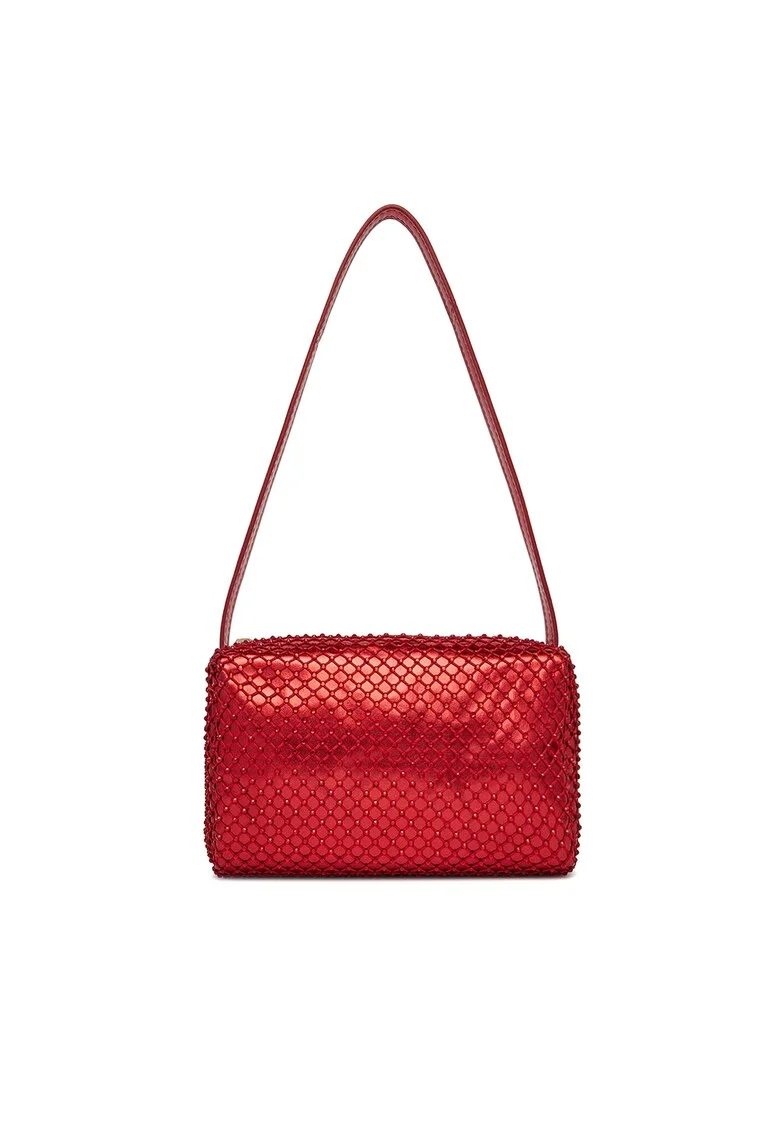 Geanta dama  model DZE-S-017-07, rosie, din material textil.