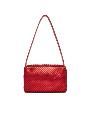 Geanta dama  model DZE-S-017-07, rosie, din material textil.