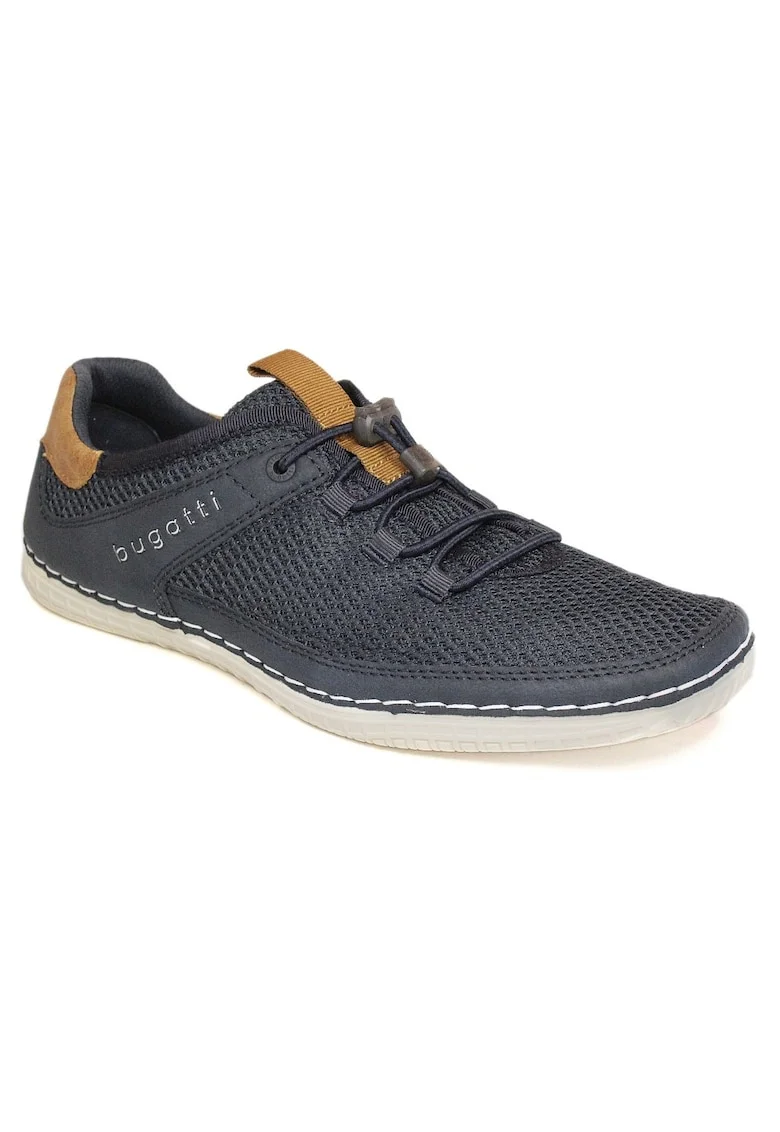 Mocasini  pentru bărbați, albaștri, cu șiret elastic 325AFF126900-4100 07736
