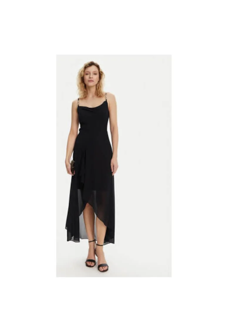Rochie cocktail dama  251-REMA, Sintetic, Bleumarin, Bleumarin