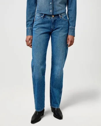 Blugi dama  Low Rise Cowboy, bumbac, albastru,