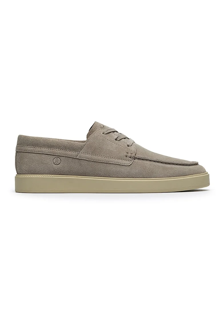 Mocasini de piele intoarsa Lockford, Grej