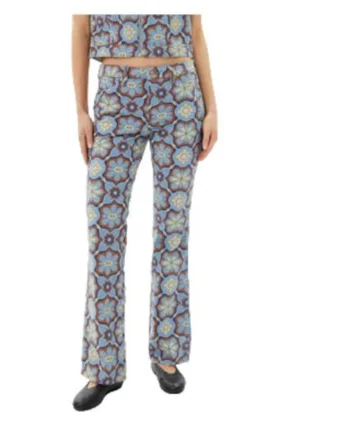 Pantaloni dama,  sintetici, multicolor,
