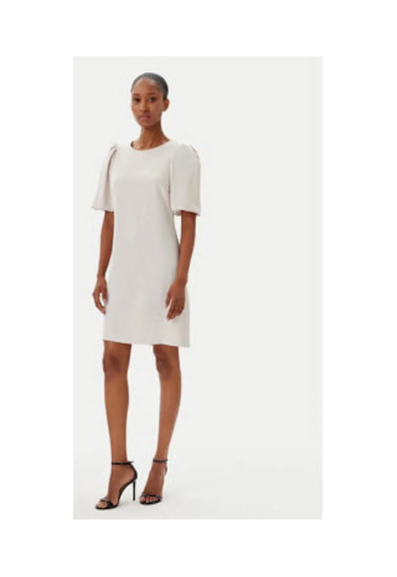 Rochie cocktail pentru femei,  305434869, material sintetic, bej,