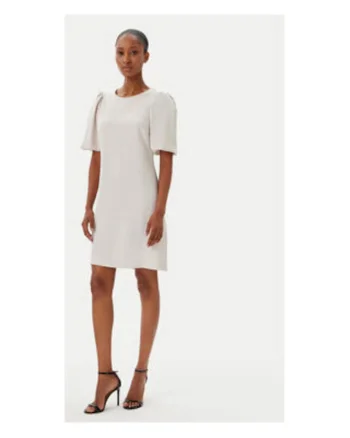 Rochie cocktail pentru femei,  305434869, material sintetic, bej,