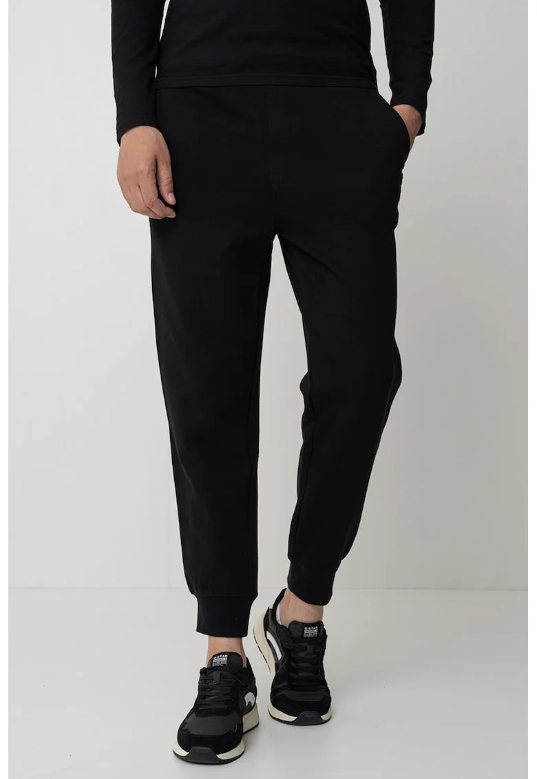 Pantaloni de trening cu snur de ajustare, Negru