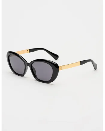 Ochelari de soare cat-eye, Negru