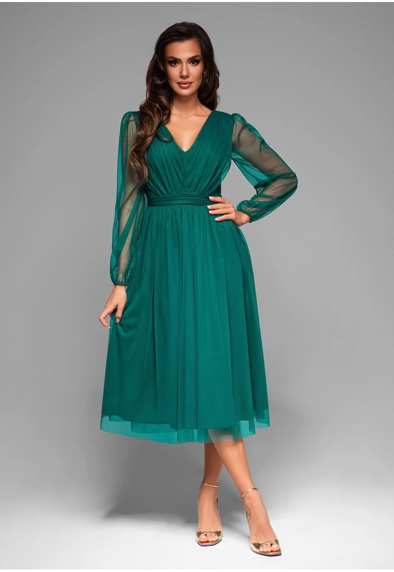 Rochie de seara Midi LACRICA LA-OM-DLR007, Verde