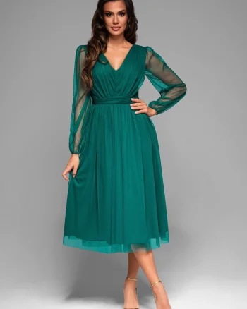 Rochie de seara Midi LACRICA LA-OM-DLR007, Verde