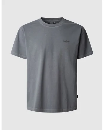 Tricou din bumbac cu logo discret Jacko, Gri inchis