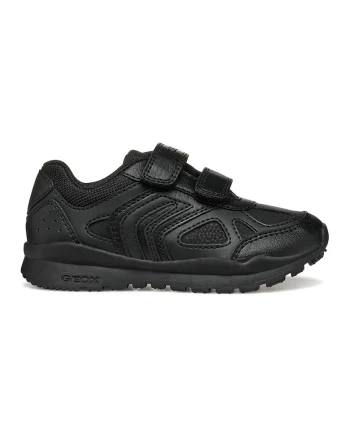 Pantofi sport cu veclro si plasa, Negru