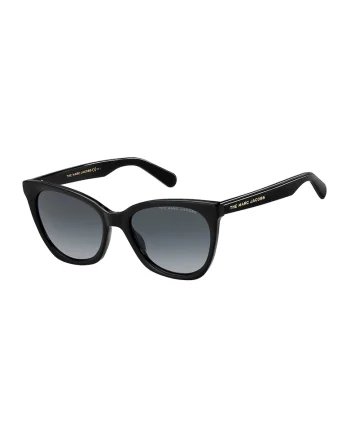 Ochelari de soare cat-eye cu detalii logo, Negru/Albastru ultramarin