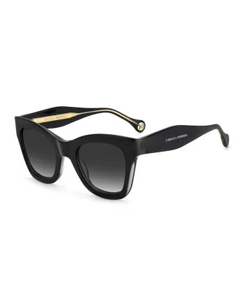 Ochelari de soare cat-eye cu lentile in degrade, Auriu/Negru/Gri antracit