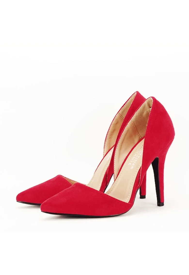 Pantofi rosii decupati Antonia 04 6230, Rosu