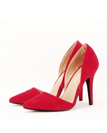 Pantofi rosii decupati Antonia 04 6230, Rosu