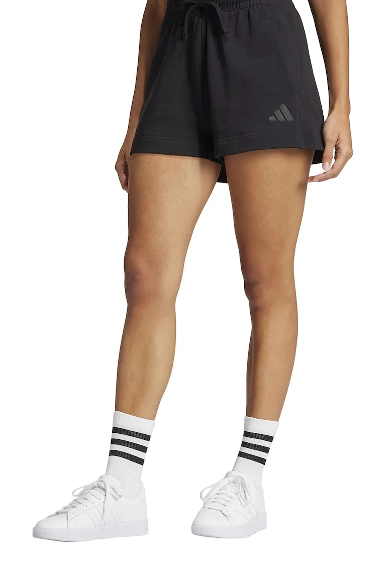 Pantaloni scurti cu talie inalta All SZN, Negru