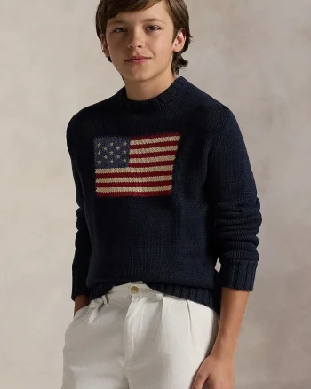 Polo Ralph Lauren pulover de bumbac pentru copii