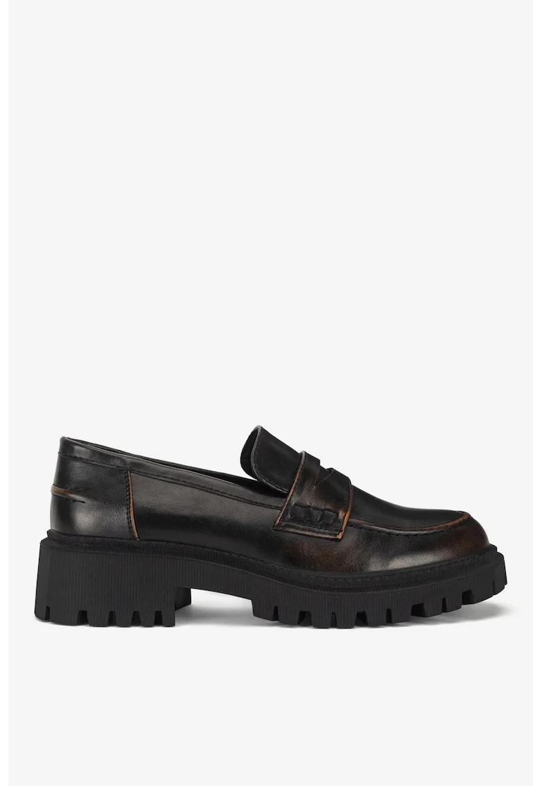 Mocasini dama  5905588745709, Sintetic, Maro, Maro