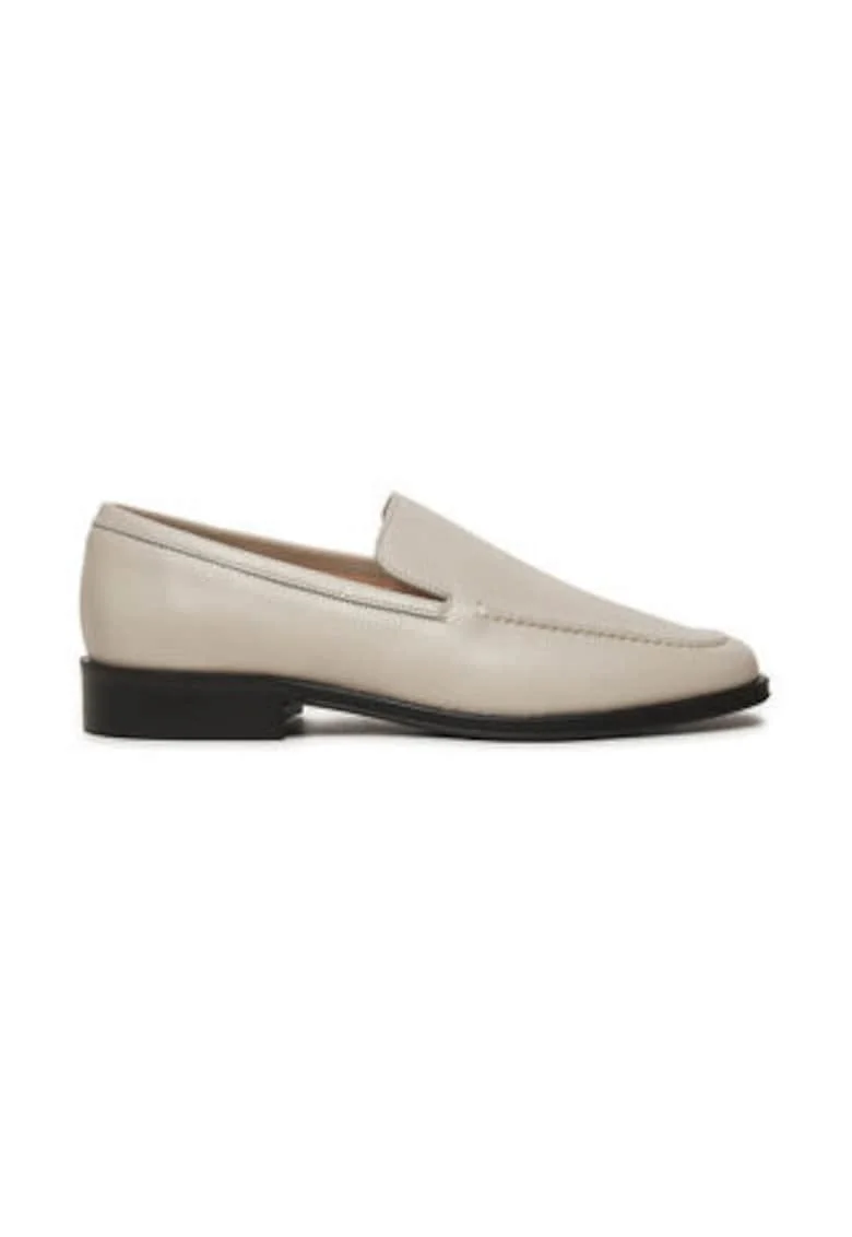 Mocasini dama,  piele naturala, bej