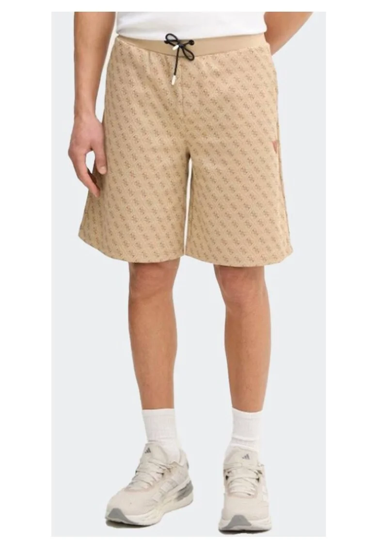 Pantaloni scurti barbati,  bej, bumbac